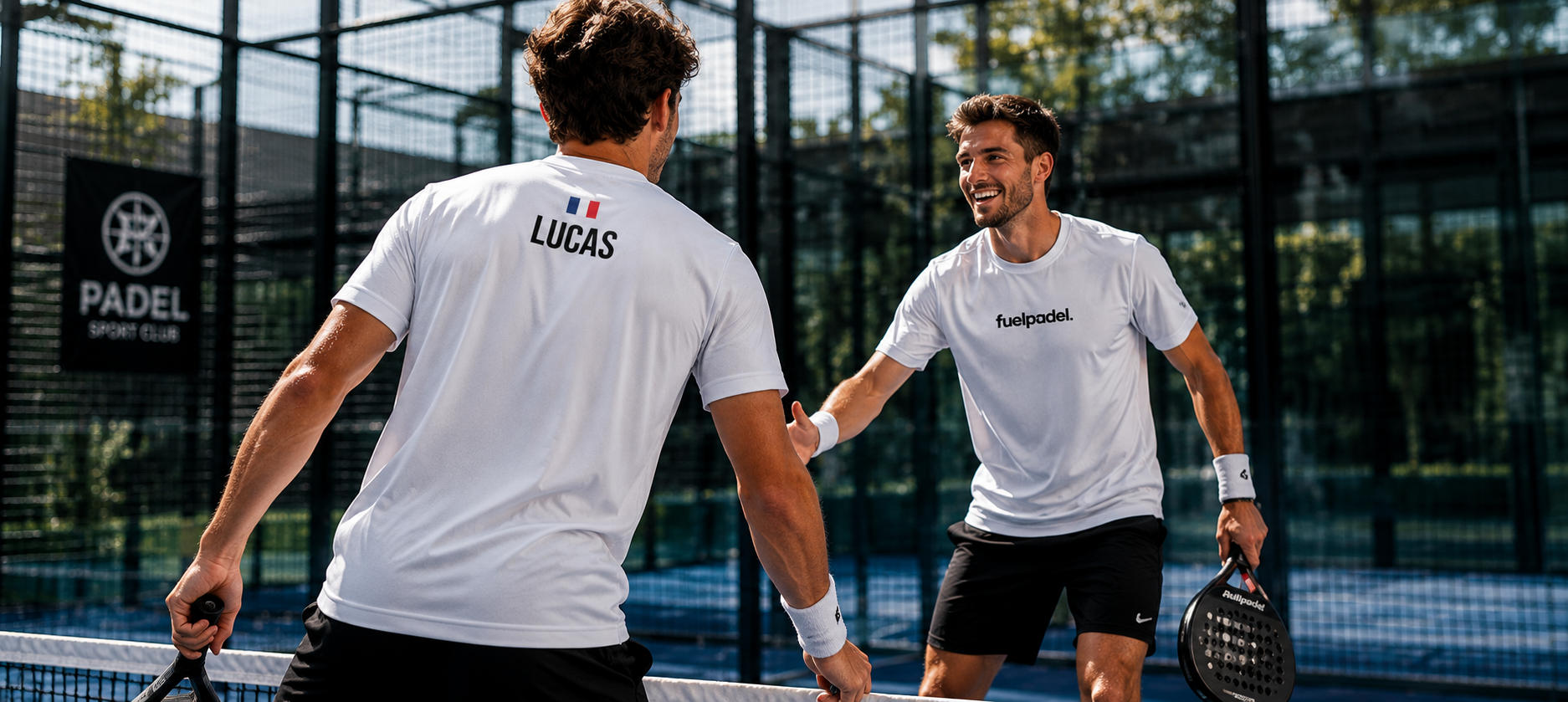 Joueurs portant des maillots FuelPadel